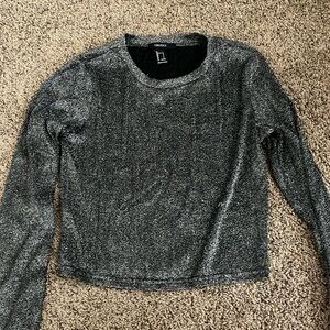forever 21 shiny long sleeve size large
